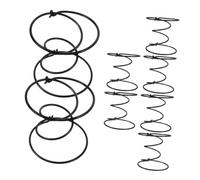 Garneck 8 Piezas Resortes Helicoidales para Sofá, Muelles Helicoidales de Tapicería, 10x10x8cm, Acero, Negro, Alta Elasticidad, Resistencia Deformación, para Silla Reclinable,