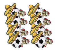 Garneck 8piezas Pin de Solapa Mundial de Fútbol México Broche Deportivo de Aleación Resistente Insignias para Fans Decoración para Mochilas y Gorras