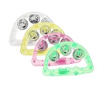 Garneck 8piezas Sonajero Luminoso Juguete de Pandereta Divertido Luz Intermitente Accesorio de Fiesta para Noche de Actuación Campana LED Brillante para Escenario Color Aleatorio