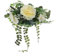 Garneck Abrazadera de Cortina Floral Flores Artificiales de Seda y Plástico para Decoración Elegante en Salón y Comedor, Diseño Sofisticado y Funcional