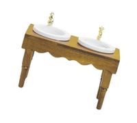 Garneck Accesorio de Color Nogal Mueble Miniatura para Decoración de Habitaciones de Muñecos y Fotografía
