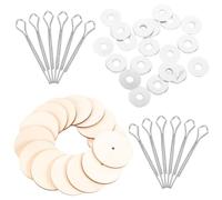 Garneck Accesorios para muñecas de 40 mm para osos de peluche, articulaciones de peluche para girar el cuello, brazo y pierna, 20 juegos para hacer muñecas y miembros móviles