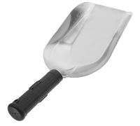 Garneck Acero Inoxidable Paleta de Jardín Mango Ergonómico Pequeña | Acabado Pulido Plateado, Cabezal Cuadrado Reforzado, para Sustrato en Camas y Cajas de Ventana
