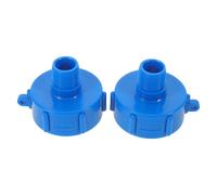 Garneck Adaptador para Contenedor Ibc 2 Piezas Conector de Válvula Plástico Resistente 2 a 3/4 Rosca Externa Azul Accesorios para Mangueras y Conexiones Rápidas Transferencia de Fluidos