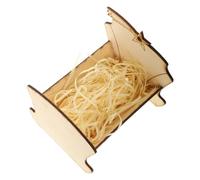 Garneck Adorno De Belén Mini Pesebre Niño Jesús De Madera Cuna Niño Jesús Decoración De Belén para Fiestas Religiosas