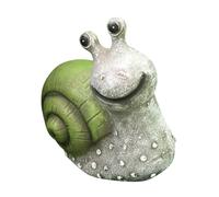 Garneck Adorno de Jardín Caracol de Resina Solar Luminoso, Decoración Creativa para Exteriores, Práctico y Resistente, Adecuado para Jardines y Patios