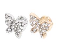 Garneck Adornos y Correas de Inteligente para Tachuelas Decoración de Aleación Doradas Plateadas, 2 Piezas, Compatible Correas de Silicona con Elegante y Resistente Relojes para Smartwatch