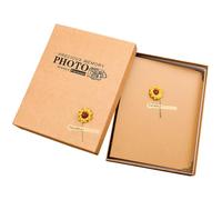 Garneck Álbum de Vintage 30 Páginas Papel Kraft para Pegar y Escribir, Adecuado para Guardar Recuerdos y Celebraciones Familiares