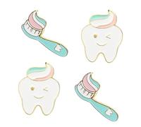 Garneck Alfileres Para Mochila y Solapa, Broches De Esmalte Creativos, Aleación Duradera, 4 Piezas, Accesorios De Moda Para Ropa, Mochilas y Sombreros, Regalos Para Compañeros