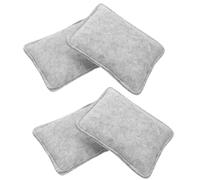 Garneck Almohadilla de Fieltro para Abatanar 15x12,5 Cm 4 Unidades Resistente Alta Temperatura Cojín Cómodo Base Portátil para Manualidades y Fieltrado Aguja