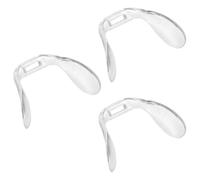 Garneck almohadilla nasal para gafas, almohadilla antideslizante para la nariz, 3 piezas, plástico duro, forma de U, para gafas de sol, accesorios para gafas, soporte para puente nasal en