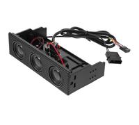 Garneck Altavoces para Ordenador PC Sonido Envolvente Estéreo Altavoz Frontal Negro para Carcasa de Equipo Altavoces de Música para Panel Frontal Accesorios Informáticos