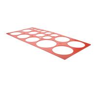 Garneck Anillo de Medición para Frutas Rojo de Plástico, Herramienta Multifuncional para Medir Diámetro y Clasificar Manzanas y Cítricos, 1 Set Portátil