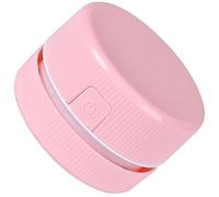 Garneck Aspiradora de Mano Portátil Rosa sin Batería, Mini Limpiador de Escritorio para Hogar y Coche, Ligero y Cómodo para Eliminar Polvo, Virutas y Residuos en Oficina y Uso Familiar