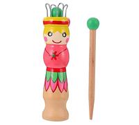 Garneck Azulejos para tejer a partir de 5 años - Muñecos de punto de madera con aguja de ganchillo - Creativo kit de manualidades para niñas y niños - Herramienta de punto DIY para principiantes y