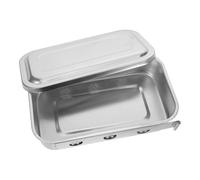 Garneck Bandeja de Acero Inoxidable Bandeja Perforada y No Perforada con Tapa y Orificio para Instrumentos Médicos para Uso en Salas Médicas