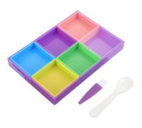 Garneck Bandeja Gran Capacidad Multifuncional de Tablero de Diamante de Plástico y Diseño Simple para Organizar Gemas en Orden Color Aleatorio en Manualidades