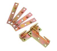 Garneck Bisagras Invisibles para Cama 2.5 Mm de Grosor 4 Juegos de Herrajes de Cama de Alta Resistencia Conectores para Muebles Soporte de Hardware Silencioso y Resistente