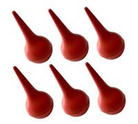 Garneck Bola de Limpieza para Bebés y Niños, de Goma Roja, 6 Piezas, Aspirador Suave para Eliminar Mucosidad y Limpiar Eficacia