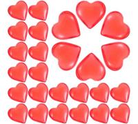 Garneck Bolsa de 500 G de Adornos Acrílicos en Forma de Corazón Rojo Translúcido Relleno para Jarrones y Decoración de Mesas en San Valentín Bodas y Fiestas Piezas Decorativas para