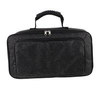 Garneck Bolsa Rígida para Pedales de Guitarra Eléctrica, Funda Protectora Portátil Gris, Estuche Organizador para Pedalera Almacenamiento Seguro, Adecuado para Conciertos y Viajes