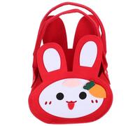 Garneck Bolsas de de Pascua disfraz de conejo para cerdo relleno juguete decoración pascua pequeñas bolsas de pequeñas bolsas de dulces de de pascua paño rojo