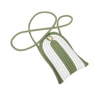 Garneck Bolso Bandolera Mini para Mujer Bolso Cruzado de Teléfono con Correa de Algodón Trenzado Cartera Ligera y Resistente con Bolsillos para Tarjetas para Viajes y Eventos Sociales