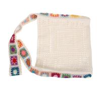 Garneck Bolso de Playa de Ganchillo para Mujer Bolso Bohemio de Hombro Bolsa Ligera y Espaciosa para Verano Compras Vacaciones y Uso Diario Diseño Calado y Estilo Boho Elegante