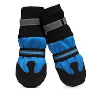 Garneck Botas para Perros Azules Antideslizantes para Otoño Invierno Calzado Exterior Cómodo y Duradero para Proteger Patas de Superficies Abrasivas