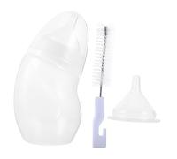 Garneck Botella De Alimentación para Mascotas Pequeños Diseño Antideslizante Práctica y Portátil para Cachorros y Gatos con Cepillo De Limpieza Incluido Color Aleatorio