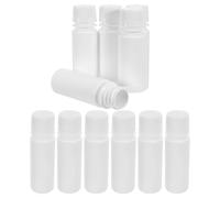 Garneck Botellas de Plástico con Tapa de Seguridad Hermética, Botella de Medicina de Boca Ancha 60 Ml, Frasco de Reactivo Farmacéutico, Set de 12 Unidades para Almacenamiento y Viaje