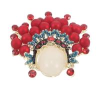 Garneck Broche de Estilo Chino Broche Ópera de Pekín Alfileres Decorativos para Vestidos Cárdigans Abrigos Bolsos y Mochilas