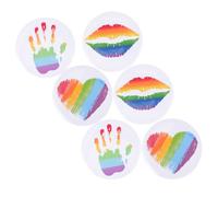 Garneck Broches y Alfileres De Esmalte Arcoíris 6 Piezas, Broche De Metal Pequeño Para Mochila y Ropa, Pin De Solapa Del Orgullo Lgbtq, Accesorios Decorativos Unisex Para Chaquetas y Sombreros