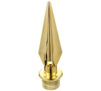 Garneck Cabeza Dorado de Poste de Plástico de Bandera para Auditorio | Decoración Elegante y Llamativa, Uso en Oficina y Celebraciones, Compatible Cerca y Mástil