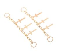 Garneck Cadena De Calzado Deportivo Corta Con Gancho De Doble Cabeza y Anillo Abierto Para Accesorios De Zapatos De Mujer y Adornos De Zapatillas Deportivas Diy