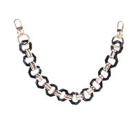 Garneck Cadena para Bolso DIY Cadena de Bolso de Resina Negro Estilo Barroco Octogonal Resistente para Mini Tote para Chicas