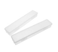 Garneck Caja De Almacenamiento Para Cepillos De Con Tapa, 2 Unidades, De Plástico Transparente, Organizador De Pasta De Para Viajes, Para Cepillos De Eléctricos,