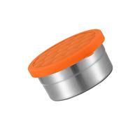 Garneck Caja de Almacenamiento para Comida Inoxidable Hermética con Tapa de Silicona Mediana Redonda de Práctica para Trabajo Escuela y Picnic