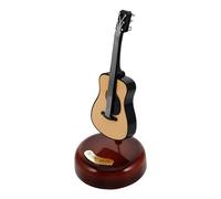 Garneck Caja de Música de Guitarra Vintage Europea, Pequeña Caja de Melodía con Mecanismo Giratorio, Decoración Romántica para Escritorio, Obsequio Creativo de Cumpleaños, Adorno Musical
