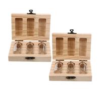 Garneck Caja De Recuerdo Para Primer Corte De Cabello De Recién Nacido Caja De Madera Para Guardar Cabello Fetal y Botella Para Cordón Umbilical Para Guardar Recuerdos