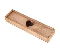Garneck Caja Elegante de Madera para Anuncio de Embarazo con Tapa Caja Práctica para Guardar Test de Embarazo Regalo Original para Futuras Madres y Almacenamiento