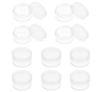 Garneck Caja Organizadora para Piezas de Reloj 10 Unidades, Estuche Plástico Transparente con Tapa Roscada Sellada, Diámetro 30 Mm Altura 16 Mm, Adecuado para Reparación y Almacenamiento