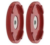 Garneck Calzos para Ruedas de Gato Hidráulico Doble Bomba, Soporte Horizontal Ruedas para Vehículos y Remolques, 2 Piezas Resistentes para Mantenimiento y Elevación Segura
