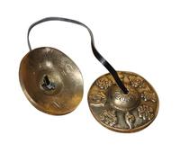 Garneck Campana de Platillos de Nepal de Cobre Puro, Par de Platillos de Meditación y Yoga, Instrumento de Percusión Manual Pequeño, Ligero y Portátil para Prácticas de Mindfulness