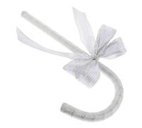 Garneck Cane Prop with Stylish Bow Design For Christmas and Valentine Roleplaying Simulation Crutches For Costume Party Decoration Festive Photo Props