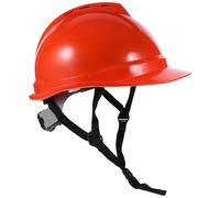 Garneck Casco de Seguridad para Construcción Carcasa ABS Gruesa Ventilación Doble en V Color Naranja Tamaño Único Ajustable Protección Resistente a Impactos para Obreros y