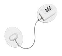 Garneck Cerradura de Combinación para Frigorífico y Secadora white | Acero Inoxidable, Aleación de Zinc y Abs, Cierre Codificado para Hogar, Instalación Sencilla