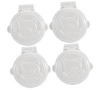 Garneck Cerradura de Seguridad para Botón de Lavadora y Automóvil para Bebés, Funda Protectora Eléctrica a Prueba de Niños, Bloqueo de Control Cubierta Protectora, 4 Piezas para Seguridad