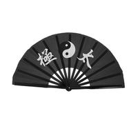 Garneck Chino de Tai Chi Práctica y Decoración Ventilador Retro de Mano Eventos y Material Confiable y Multifuncional