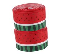 Garneck Cinta de Grosgrain Estampado de Sandía 2 Rollos de 10 Yardas Cinta de Poliéster para Manualidades de Verano Adecuado para Envolver Regalos Coronas y Lazos Decorativos